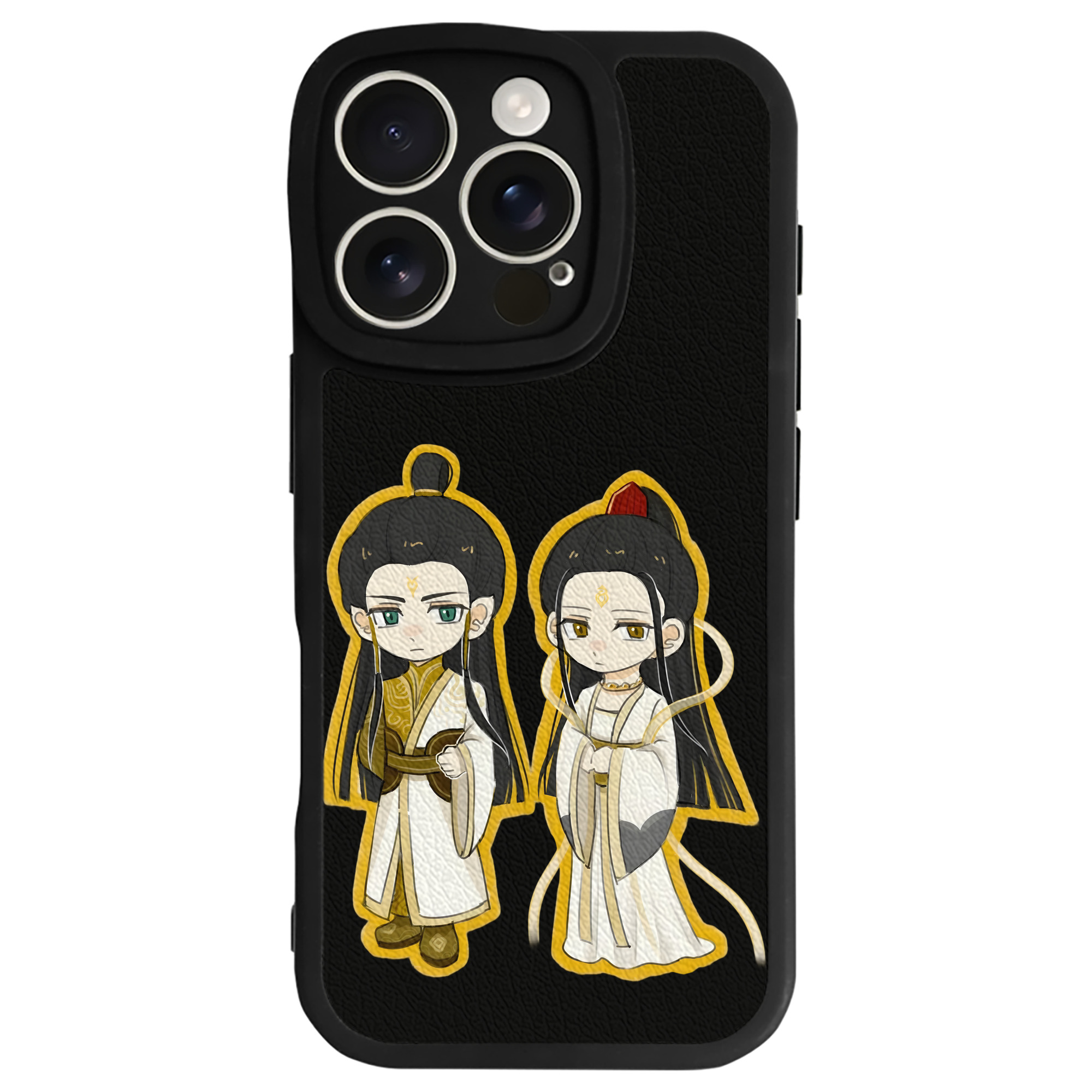 （画像用） Ne Zha 2 ナタ 魔童の大暴れ 【iPhone 16シリーズ対応】シリコンスマホケース（レザー調） 材質：シリコン